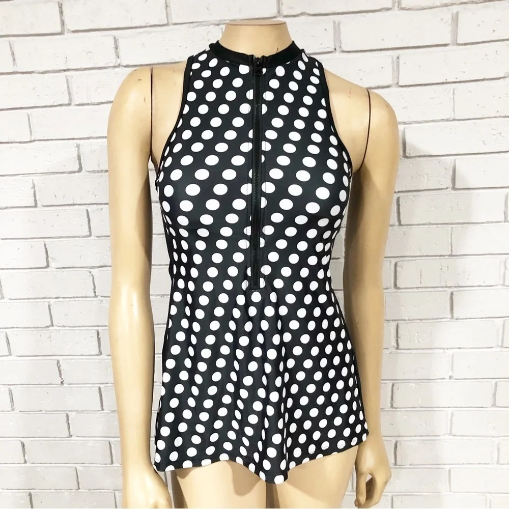 Polka Dot Women’s Sleeveless‎ Swim Top